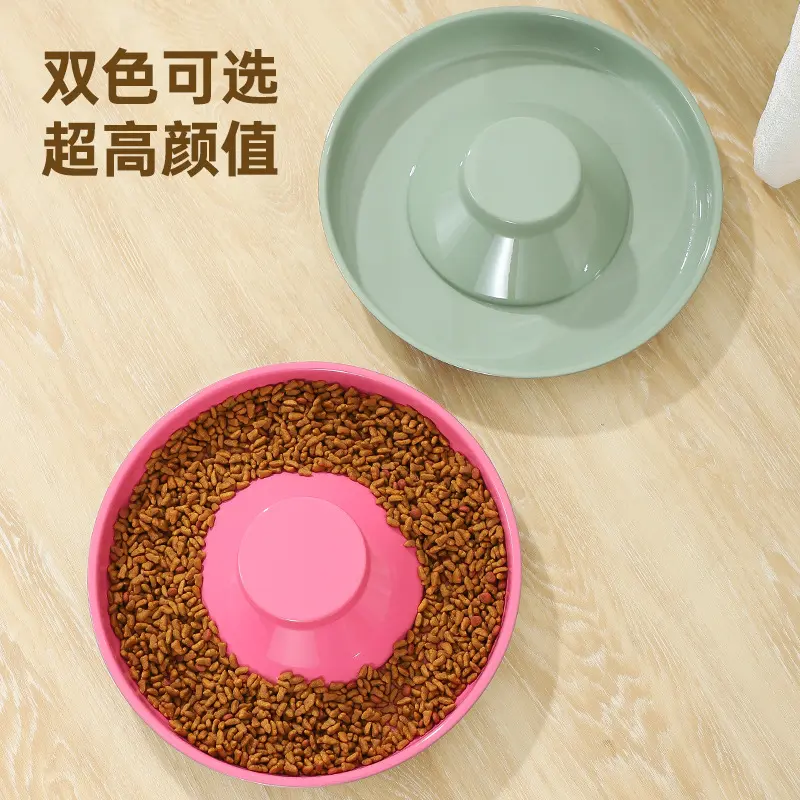 Anti-Choking Slow Feeding Dog and Cat Bowl, Non-Tip