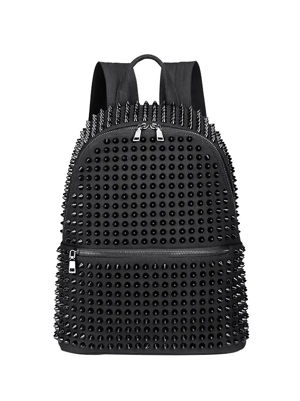 Women's Studded Backpack, Large Capacity, Korean Style Commuter