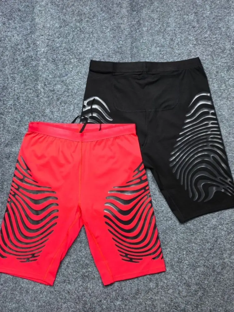 Summer Athletic Training Shorts, Quick-Dry Nylon High-Stretch Compression Fit