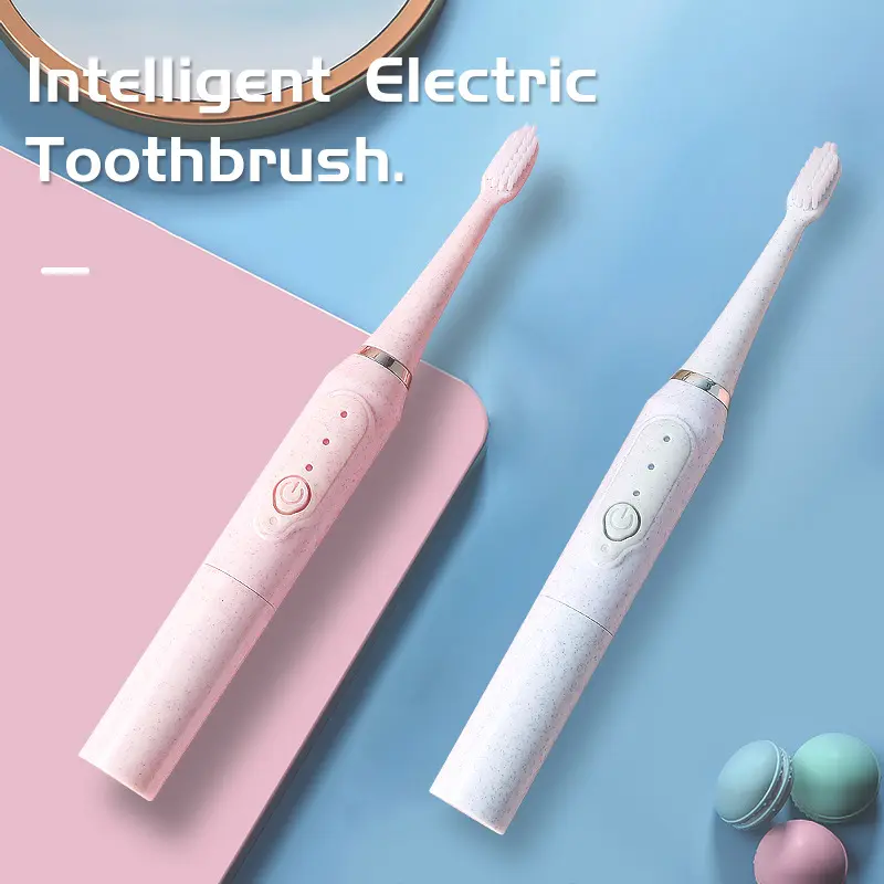 Jianpai Sonic Electric Toothbrush, Adult, Non-Rechargeable, Soft Bristles