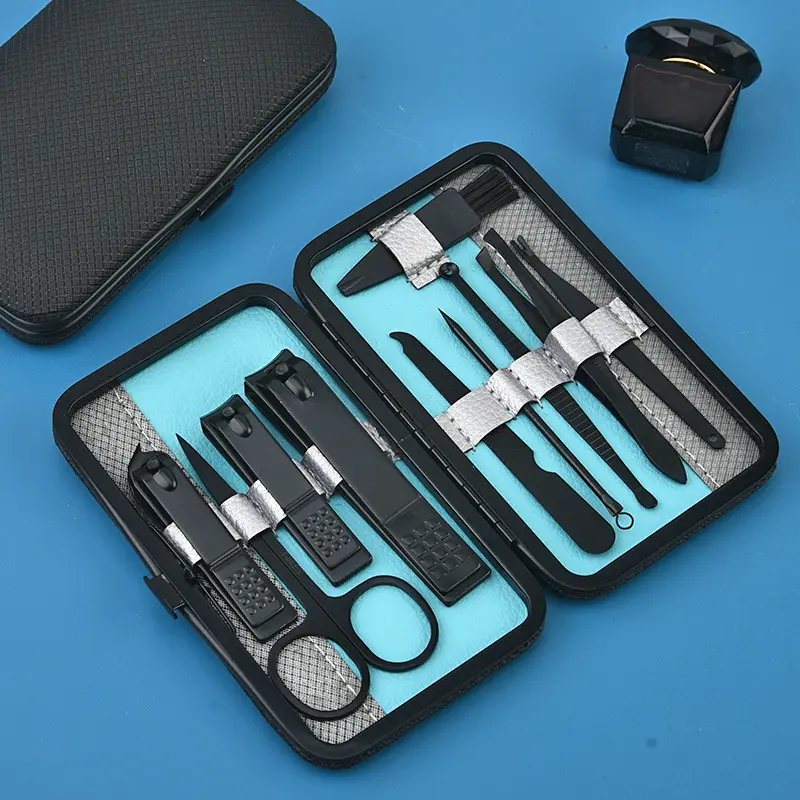 Nagelpflegeset, 10-teilig, tragbar