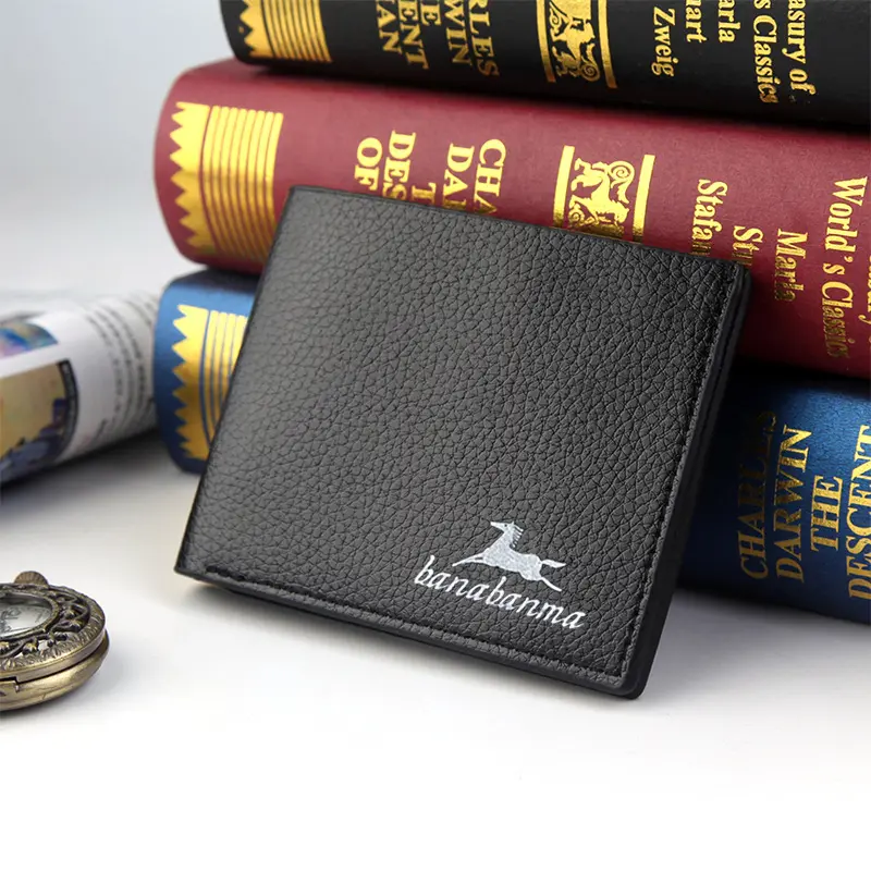 Men's Wallet, Ultra Thin and Lightweight, Wear-Resistant PU Soft Surface