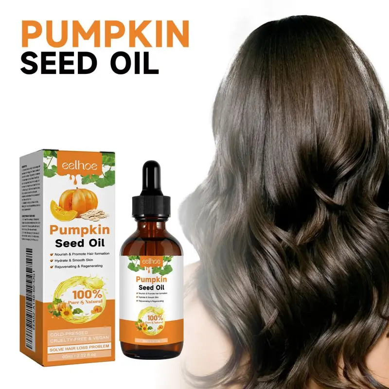 EELHOE Pumpkin Seed Oil Hair Serum, Root Strengthening, Smoothing