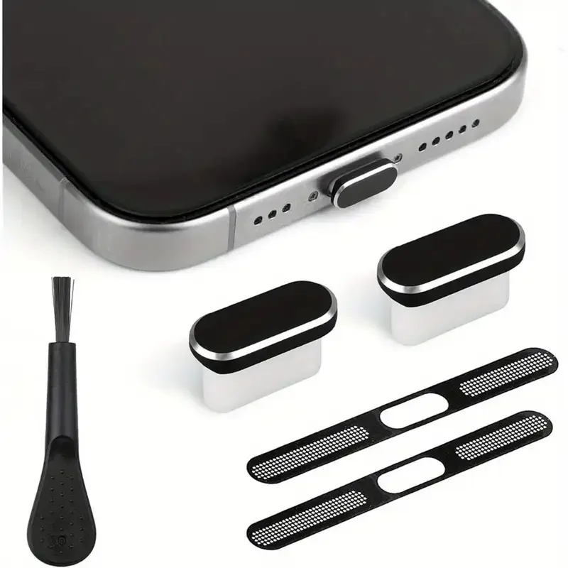 Smartphone-Staubschutz-Set USB C Staubschutz für iPhone 15 / 16 Staubschutz-Reinigungsset