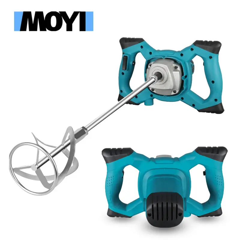 Handheld mixer for paint and cement