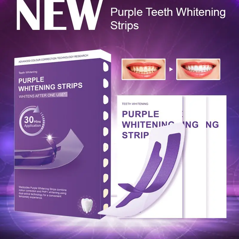 Brightening Teeth Whitening Strips, Gentle Formula, 7 Pairs