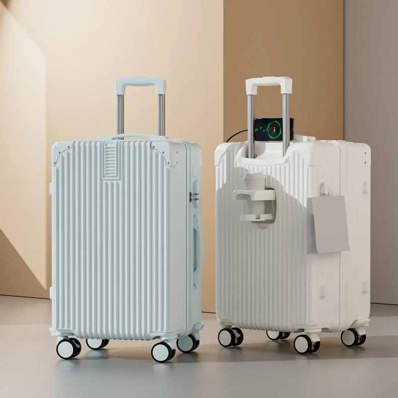 Robuster Trolley-Koffer mit Zahlenschloss und Universalrollen