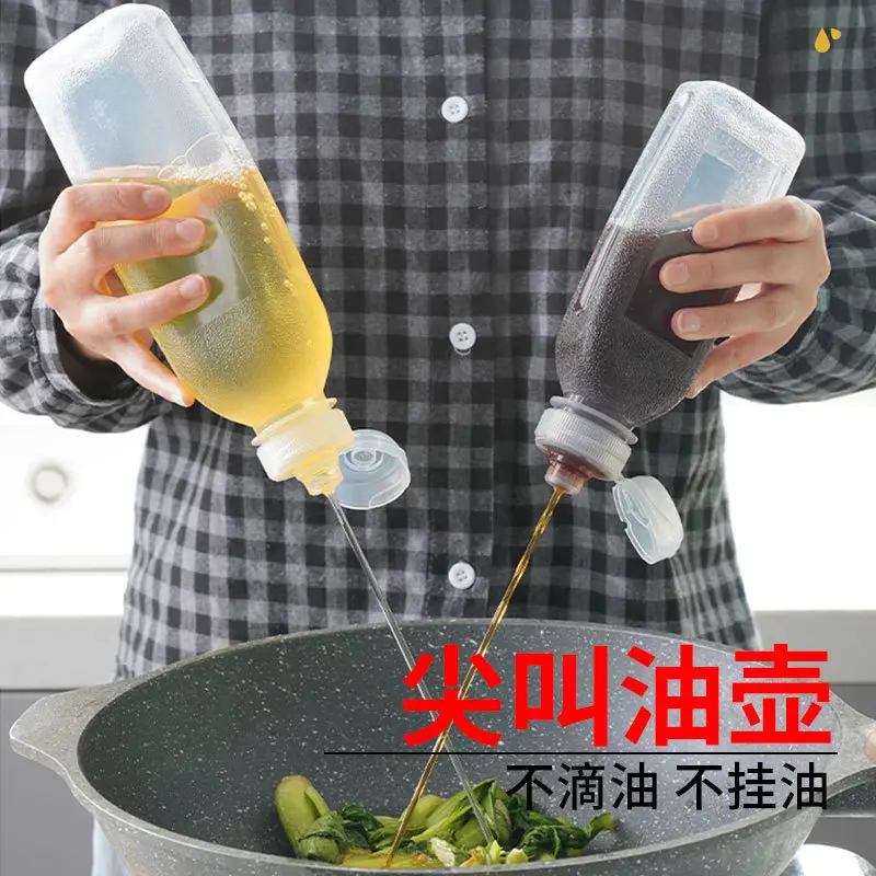 Quetschflasche Ölkanne Küche Kunststoff Gewürzflasche Saucenflasche Öl Sojasauce Essig Spritzflasche Quetschflasche Ölbehälter Ölkanne