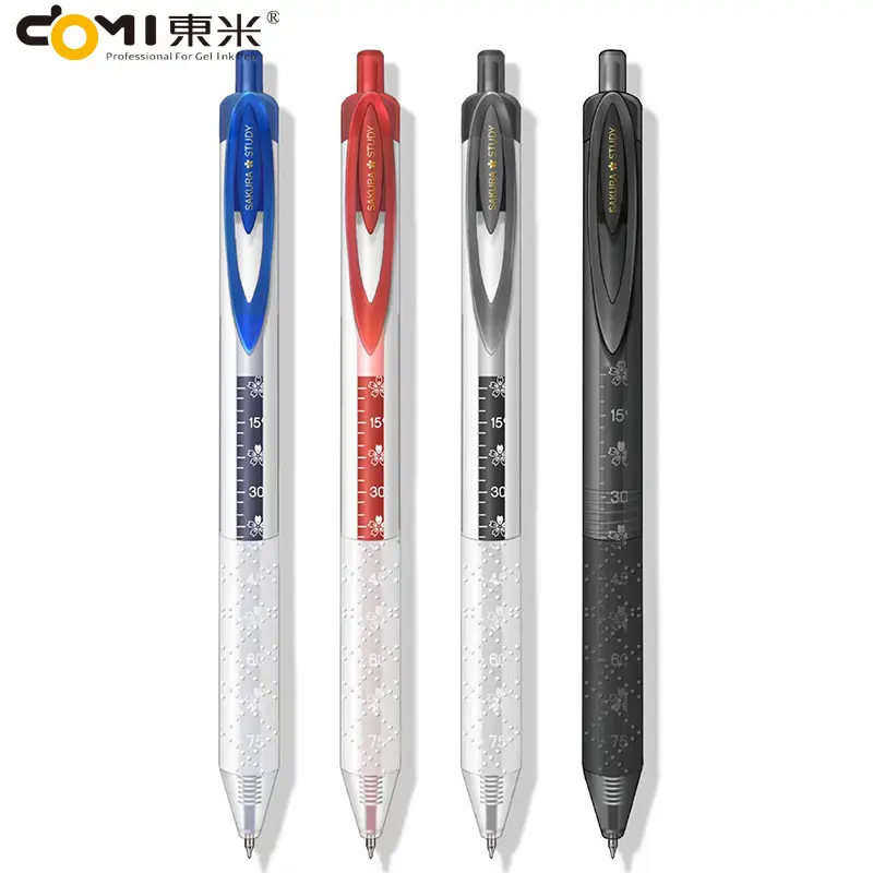 Dongmi 993 Academic Scale Pen Large Capacity Retractable Gel Pen High Quality 0.5CS Student Exam Signature Black Pen.