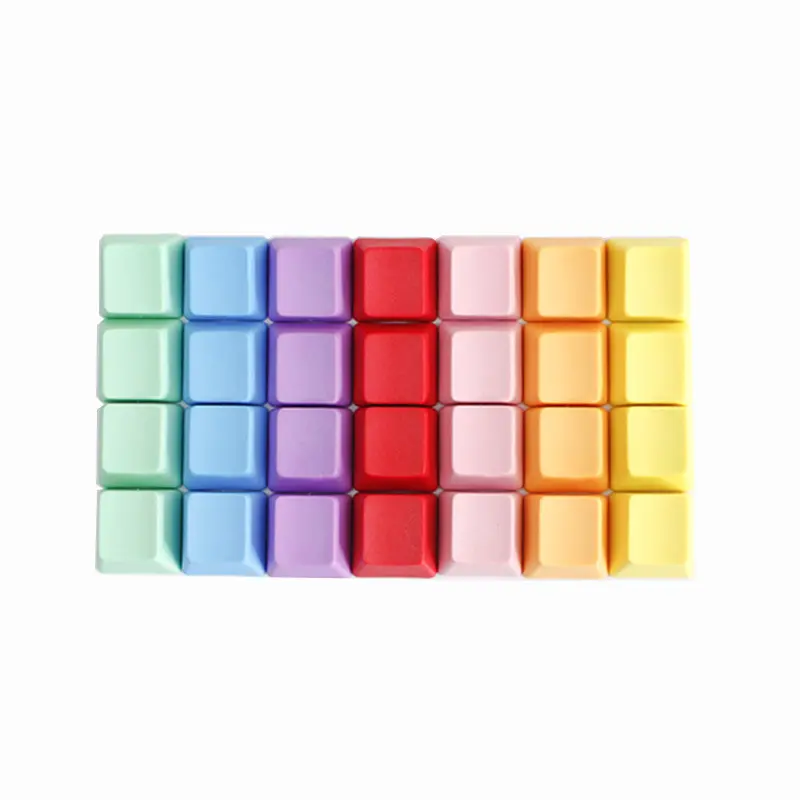 PBT kazınmamış klavye tuş takımı 1u kalınlaştırılmış mekanik klavye R1 R2 R3 R4 son derece kişiselleştirilmiş tek renkli çok renkli gökkuşağı eşleştirme