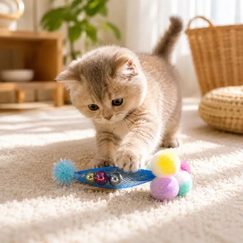 Ice Cream Cat Toy, Scratch and Bite Resistant