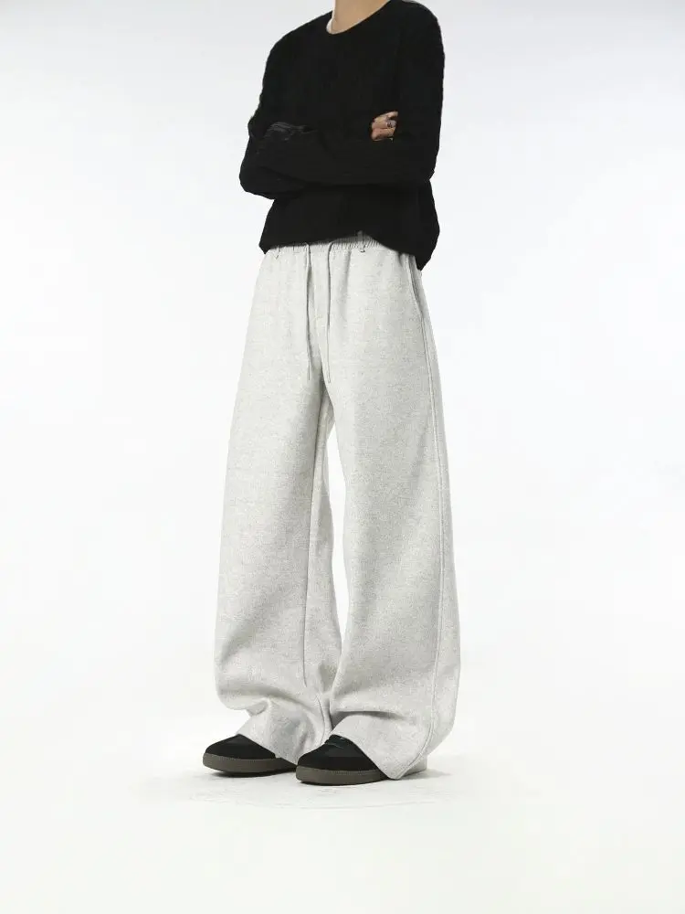 Herren Freizeit-Jogginghose, Herbst-Winter, Sandwash, weites Bein