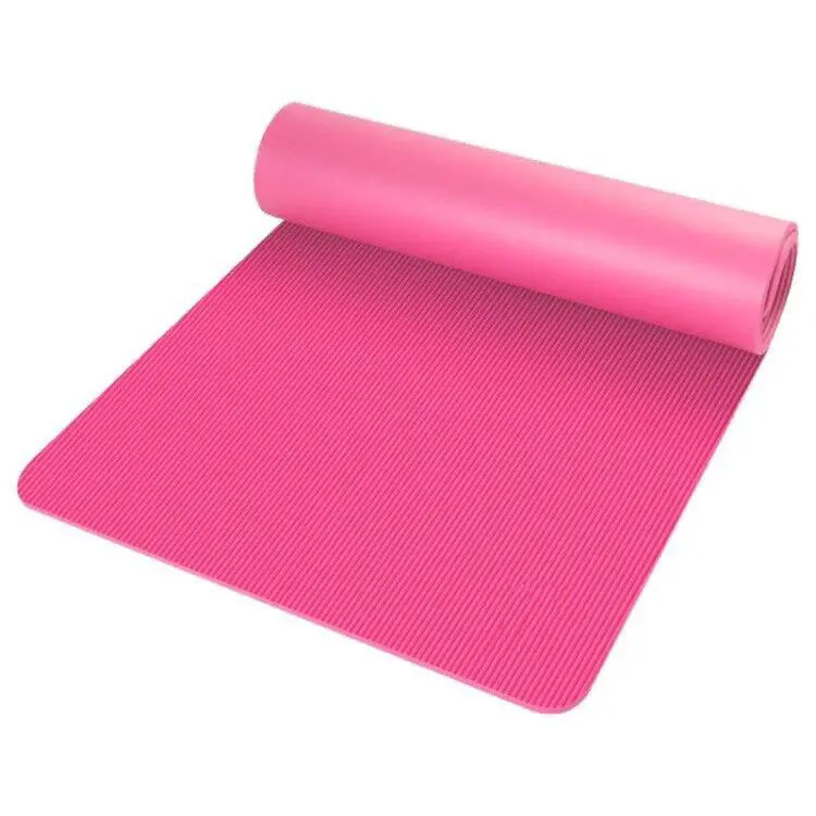 Striped Yoga Mat, 80 cm Wide, 15 mm Thick, Home Use