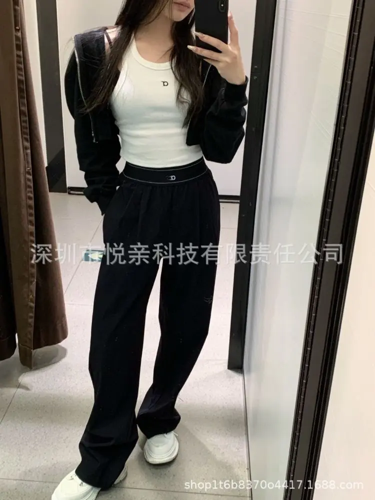 A1女士瑜伽长裤高腰提臀跑步运动高弹速干拼网透气健身裤显瘦阔腿