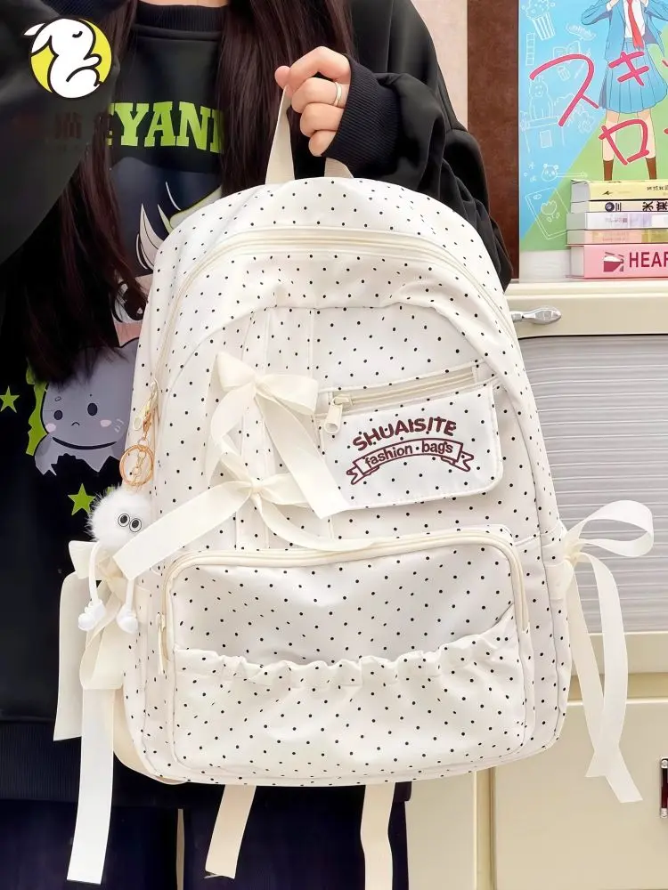 Large Capacity Women's Backpack for Junior High Students