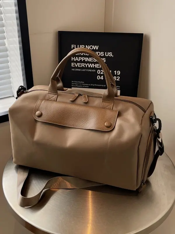 Cross-border large capacity dry and wet separation sports bag waterproof Oxford fabric portable crossbody travel bag lightweight business trip luggage
