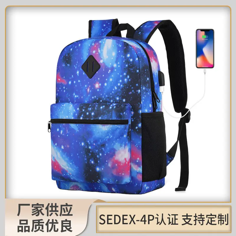 Men's Student Backpack, Water-Repellent, Laptop Compartment