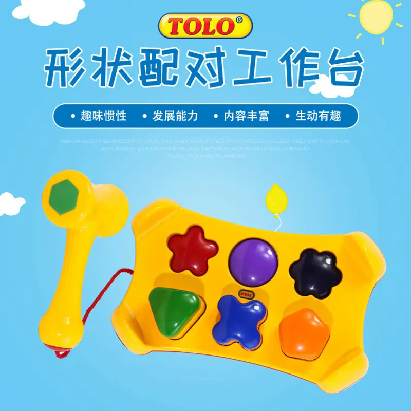 TOLO Shape Matching Educational Toy for 3+ Year Olds, Fine Motor Skills