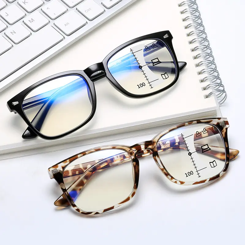Smart Progressive Multifocal Anti-Blue Light Reading Glasses for Men and Women