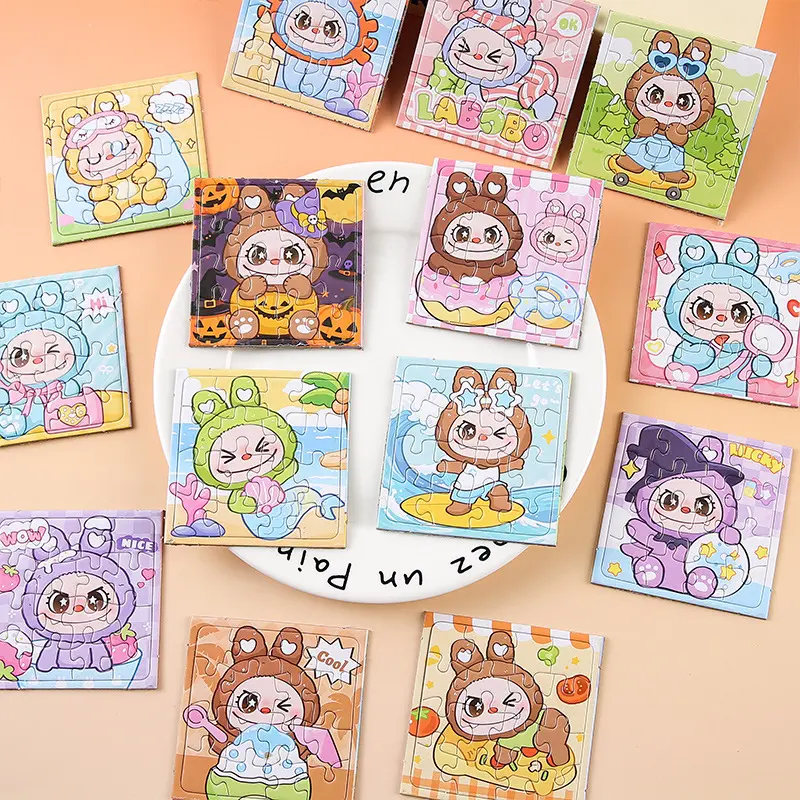 Cartoon Mini DIY Snap-Together Puzzle for Kids, Kindergarten Gift