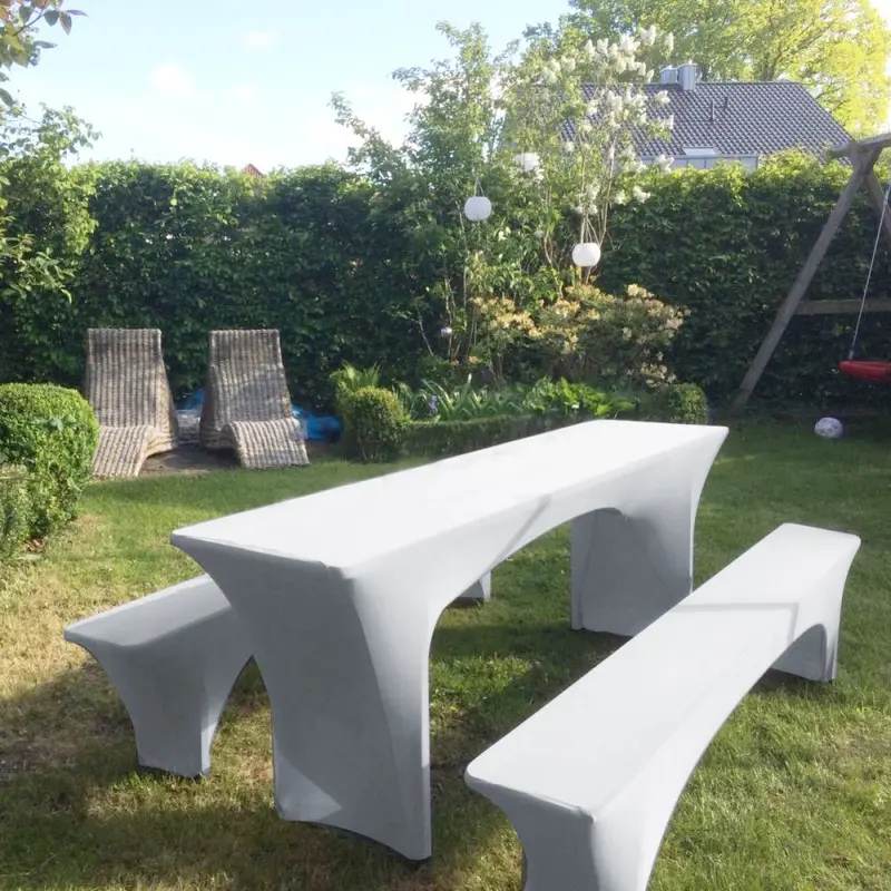 Elastic garden table cover, rectangular, durable