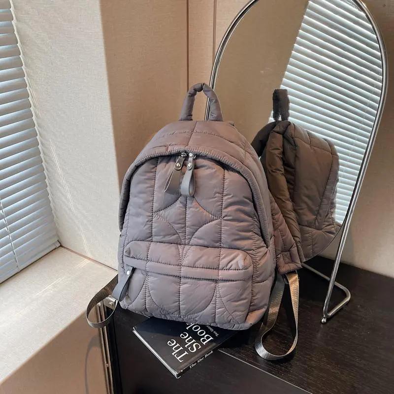 Fluffy Cloud Women's Backpack, Large Capacity Schoolbag
