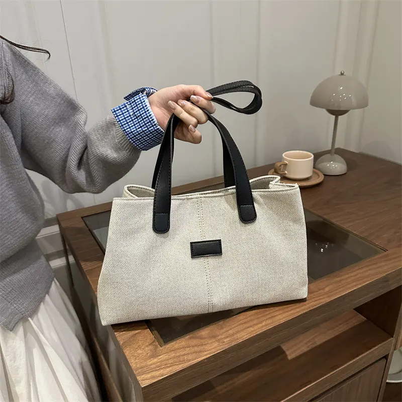 Large Capacity Women's Canvas Single Shoulder Bag, 2025 Model