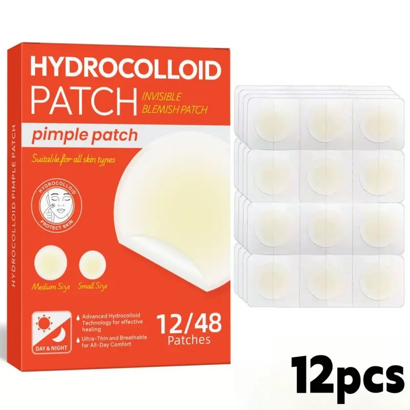 Hydrokolloid-Akne-Patch medizinisch atmungsaktiv 12 Stück