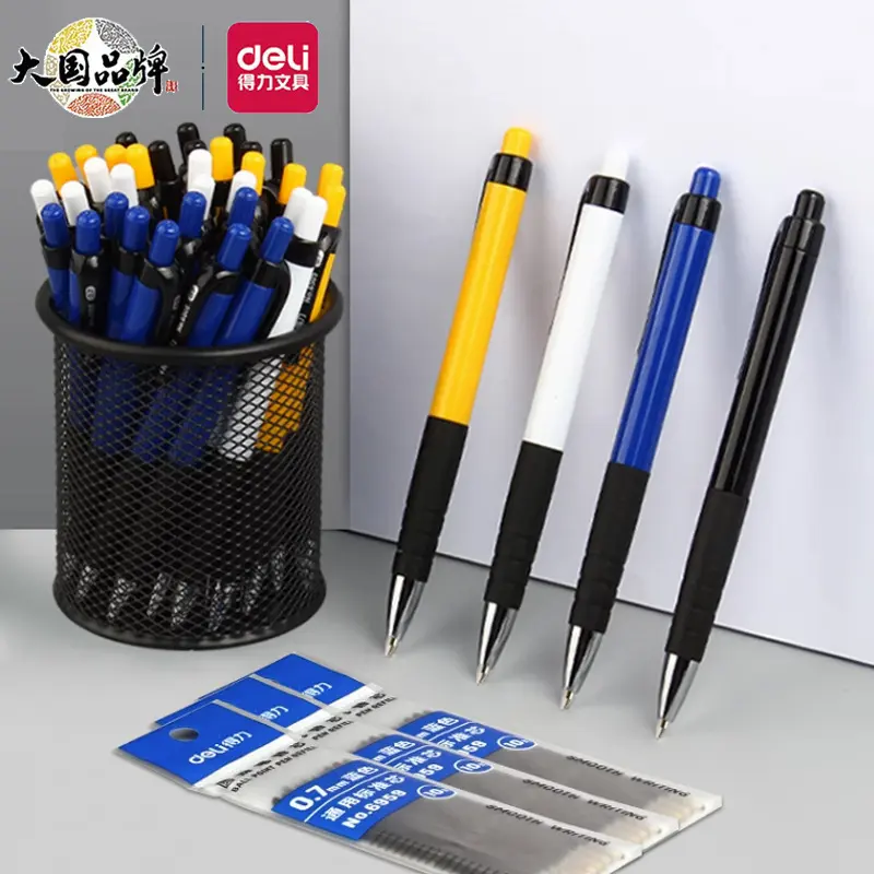 Deli Druckkugelschreiber, blau, 0,7 mm