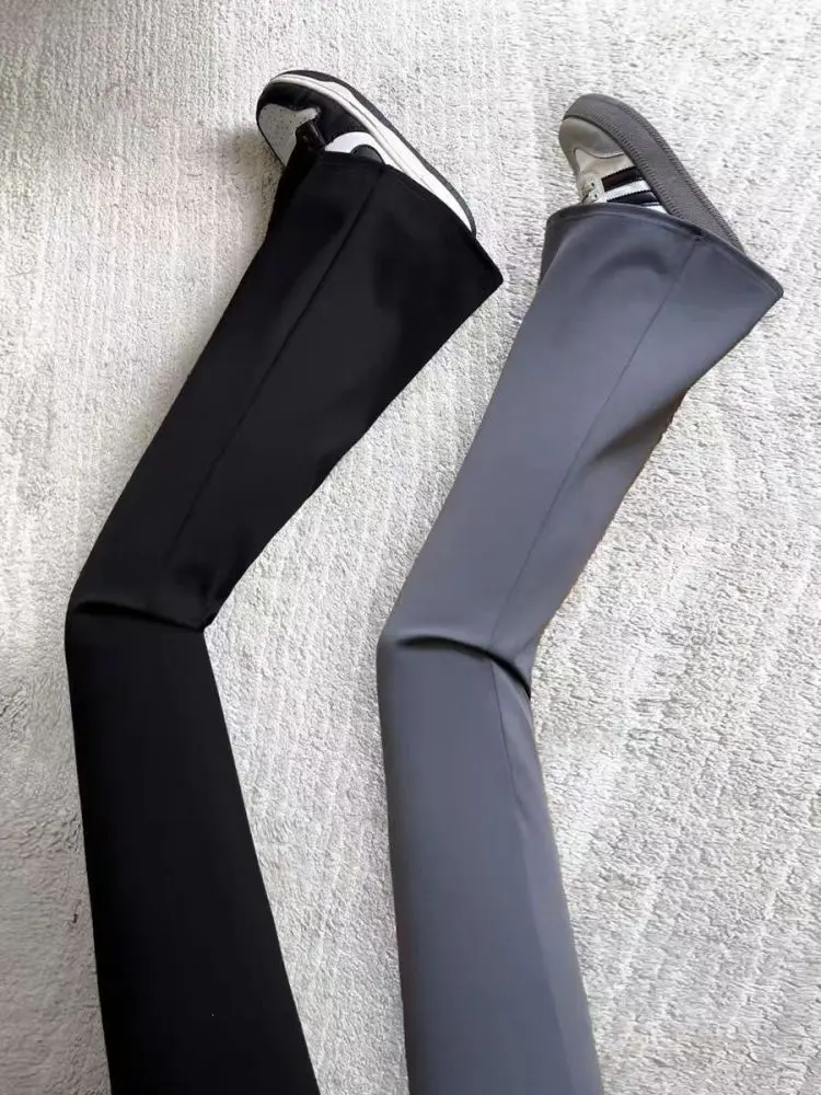 Mikro-Flare-Damenhose mit hoher Taille, bauchformend