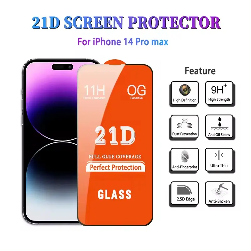 Apple 15 temperli film 13 cep telefonu filmi 16 tam ekran 21d temperli cam iphone11 ekran koruyucu için uygun