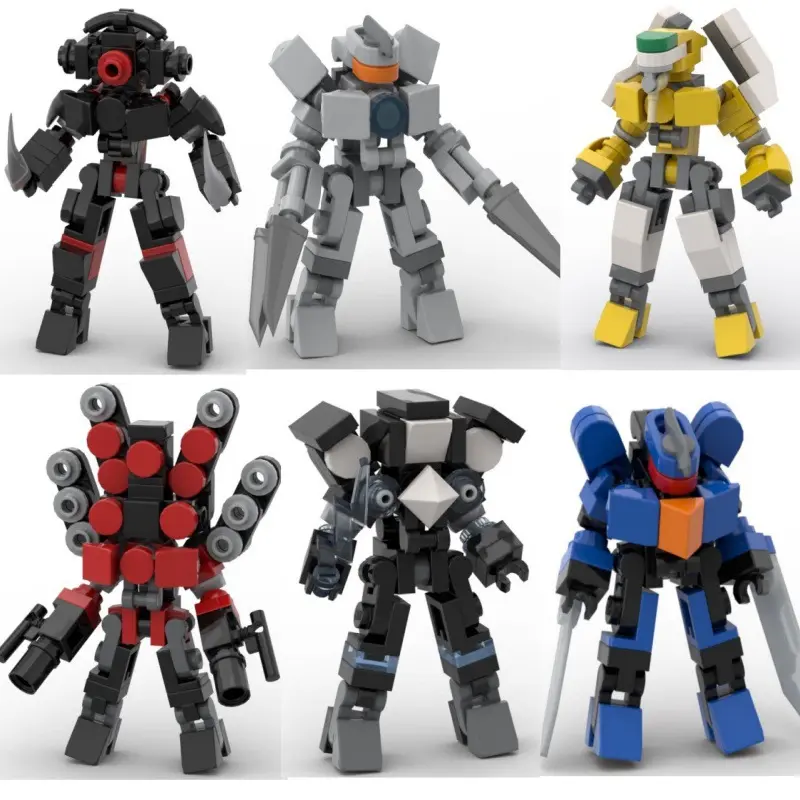 MOC Pacific Rim Mecha Savaşçı Q Versiyon Robot Yapı Blokları Seti