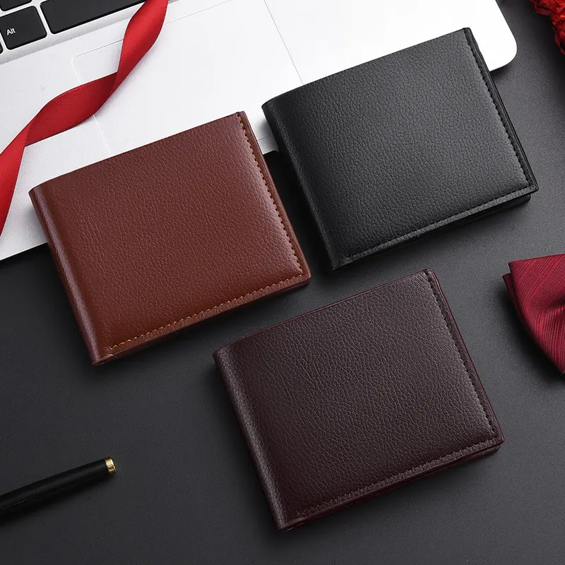 Kurze Herren-Lederbrieftasche mit Führerscheinfach