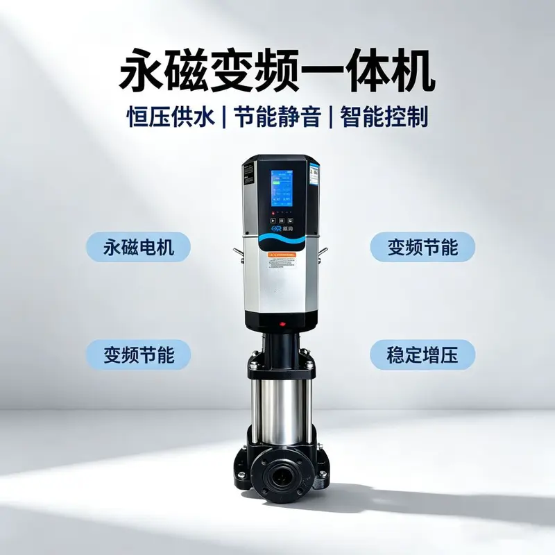 Stainless steel multistage pump permanent magnet energy-efficient