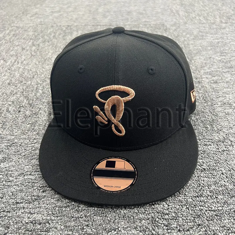 Rose Gold Embroidered Hip-Hop Baseball Cap