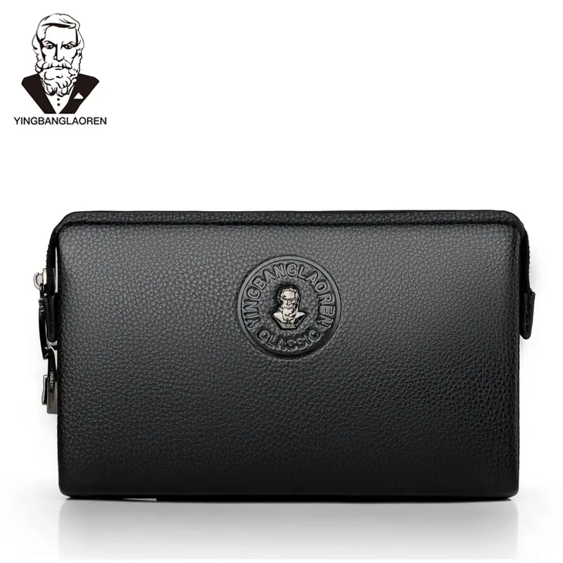 Men's Business Clutch Bag with Password Lock, Large Capacity