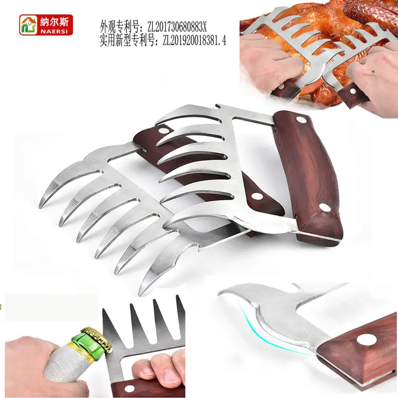 Bear Claw Meat Shredder, Multifunctional BBQ Grilling Tool