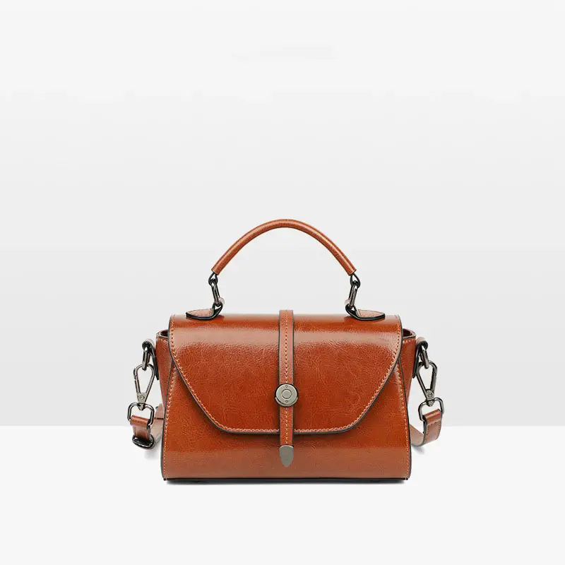 Damen-Handtasche im Retro-Stil mit schlichter Schultertasche