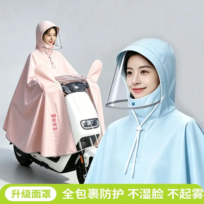 E-Scooter Regenmantel, Ein- und Doppelnutzer, dick, Ganzkörper