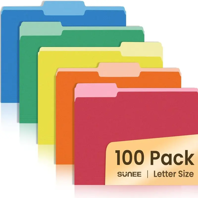 Renkli A4 Dosya Klasörü 100'lü Paket
