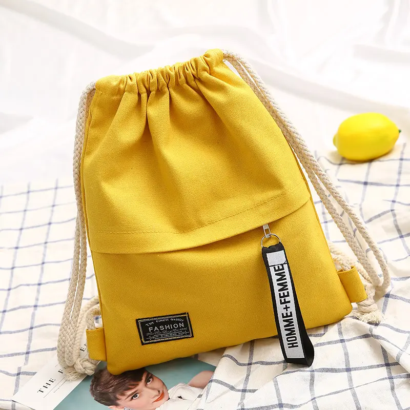 Women's Gathered Canvas Backpack, Lightweight, for School and Classroom