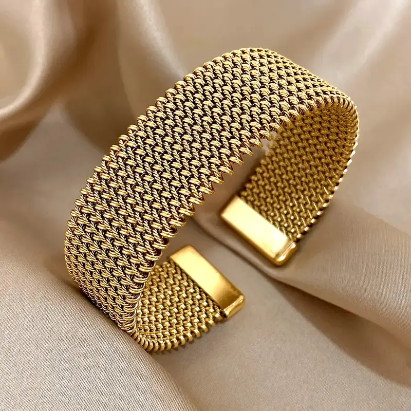 18K-beschichtetes Titantahl-Armband für Damen