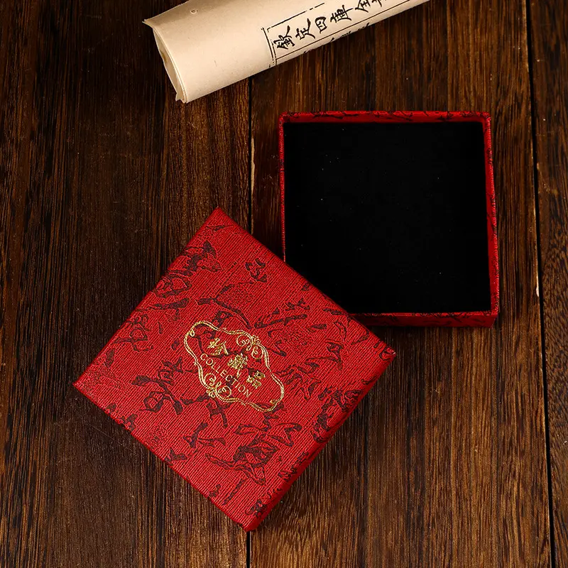 Direct Factory Yellow Fabric Jewelry Bracelet Box Simple Accessories Box Bracelet Box Jewelry Box Wholesale